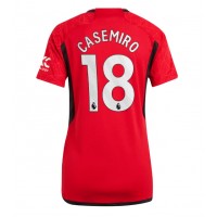 Manchester United Casemiro #18 Domáci Ženy futbalový dres 2023-24 Krátky Rukáv